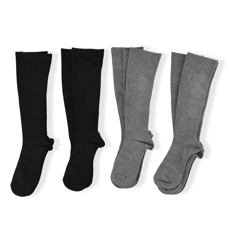 LIVMORE Infrarot-Kompressionssocken 8er-Set, kupferhaltig, Schwarz und Grau, Größe L 41-45