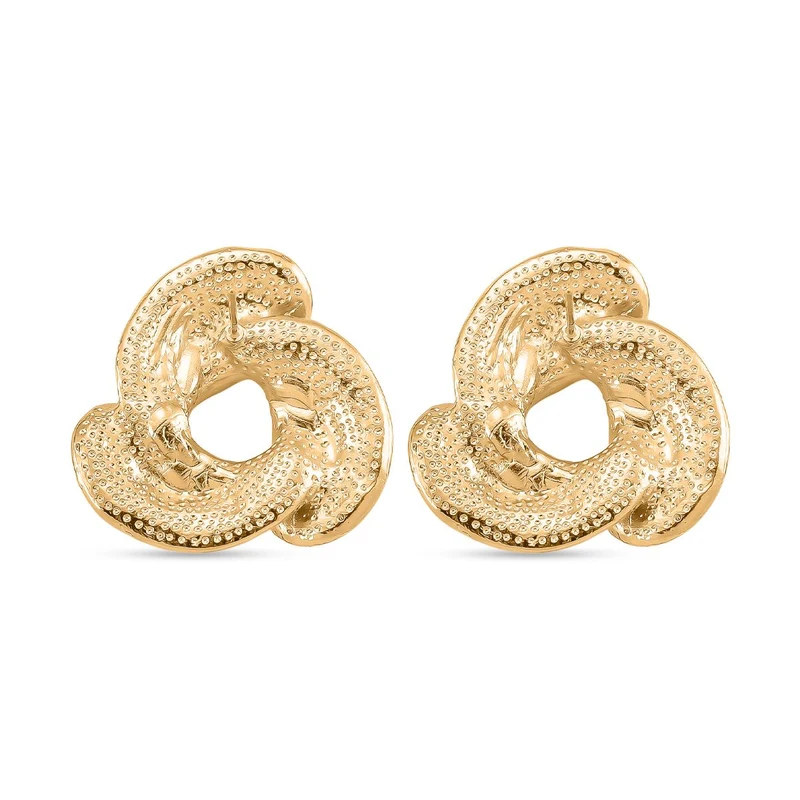 2er-Set Emaille-Anhänger mit Kette und Ohrsteckern, abstraktes Design, Grün