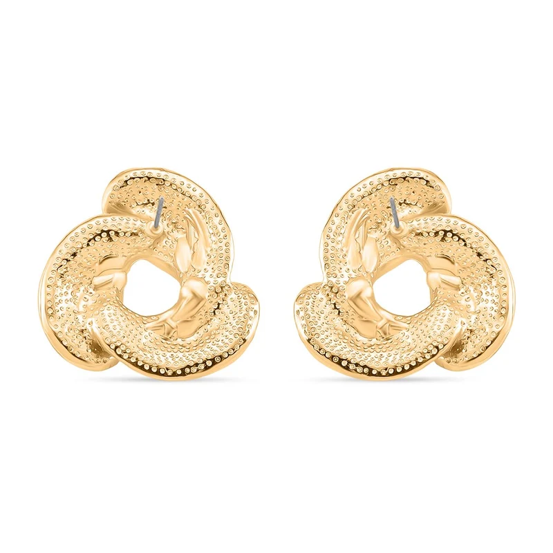 2er-Set Emaille-Anhänger mit Kette und Ohrsteckern, abstraktes Design, Grün