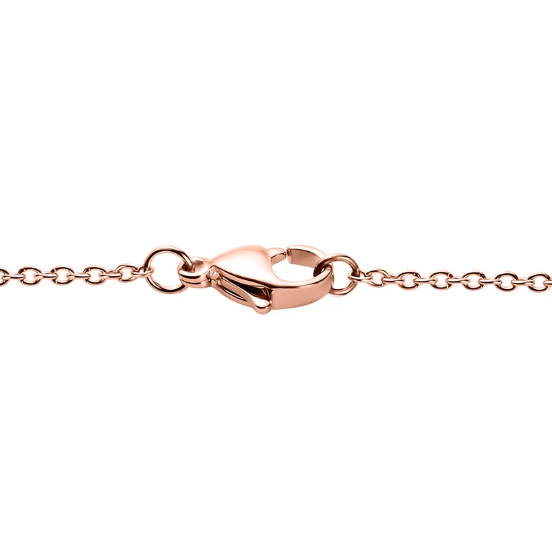 EVER TRUE Kunzit, Schwarzer Spinell Anhänger mit Kette, ca. 50 cm, Roségoldfarben, ca. 11.59 ct