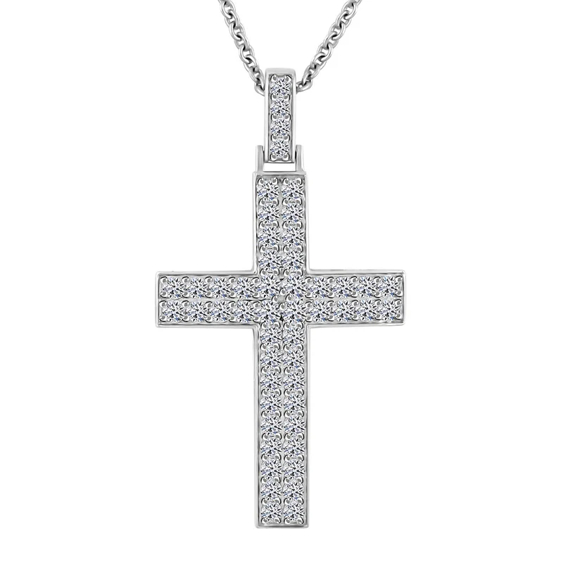 LUXURIANT DIAMOND - Weißer Diamant Schmuckset ca. 45 cm 925 Silber Silber ca. 1,62 ct.