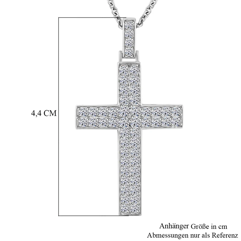 LUXURIANT DIAMOND - Weißer Diamant Schmuckset ca. 45 cm 925 Silber Silber ca. 1,62 ct.