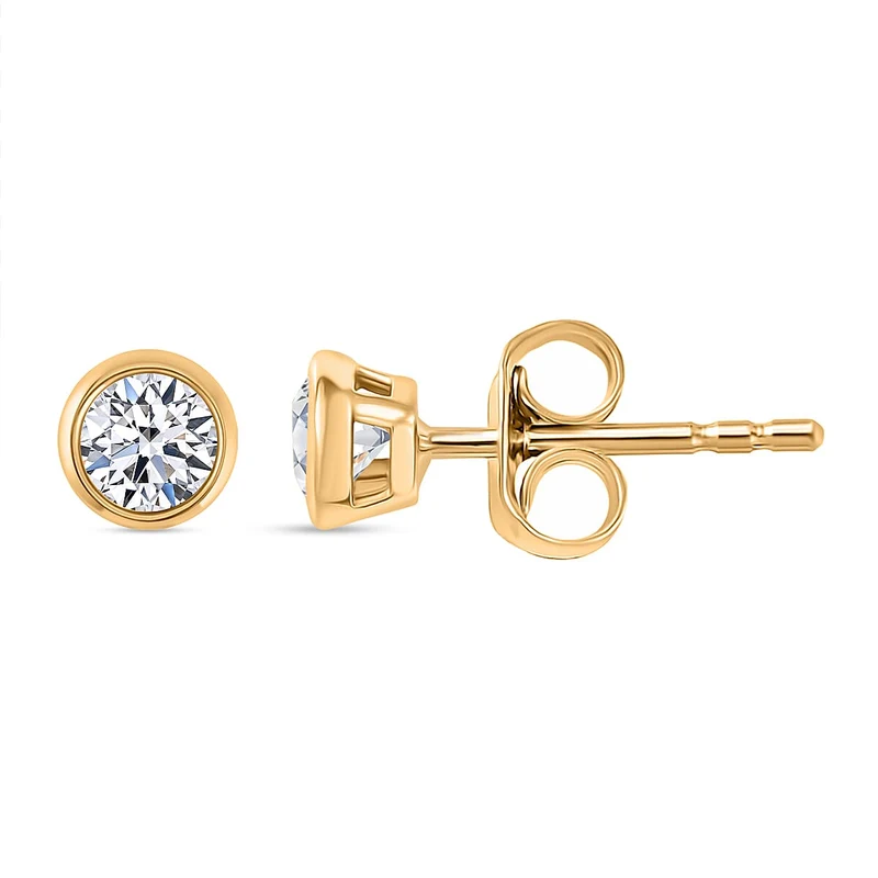 LUXURIANT DIAMOND - Lab Grown Diamant Schmuckset 925 Silber 750 Gelbgold vermeil (Größe 17) ca. 2.75 ct