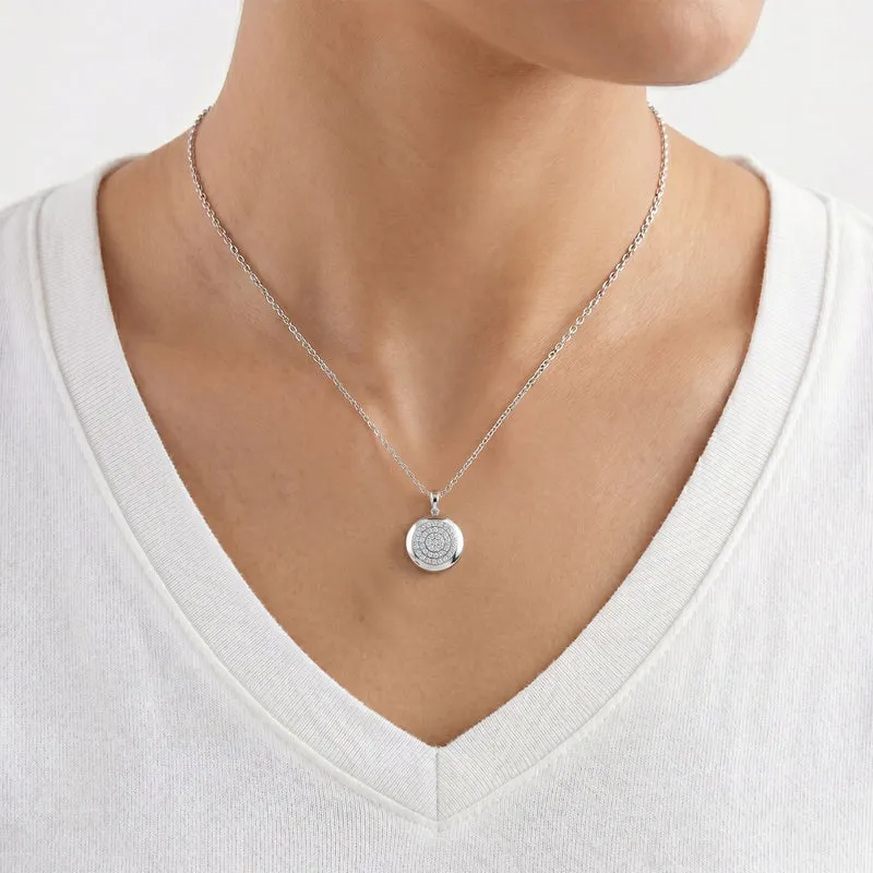 LUXURIANT DIAMOND - Lab Grown Diamant SI-GH SGL zertifiziert Schmuckset ca. 50 cm 925 Silber Rhodiniert ca. 1,00 ct.