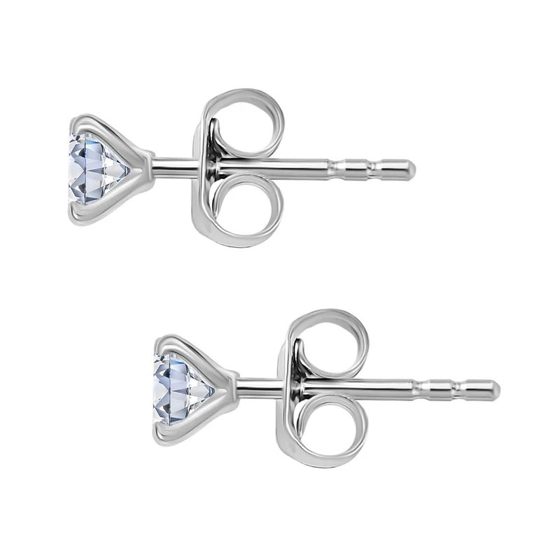 Moissanit Schmuckset 925 Silber rhodiniert (Größe 20) ca. 1,44 ct.