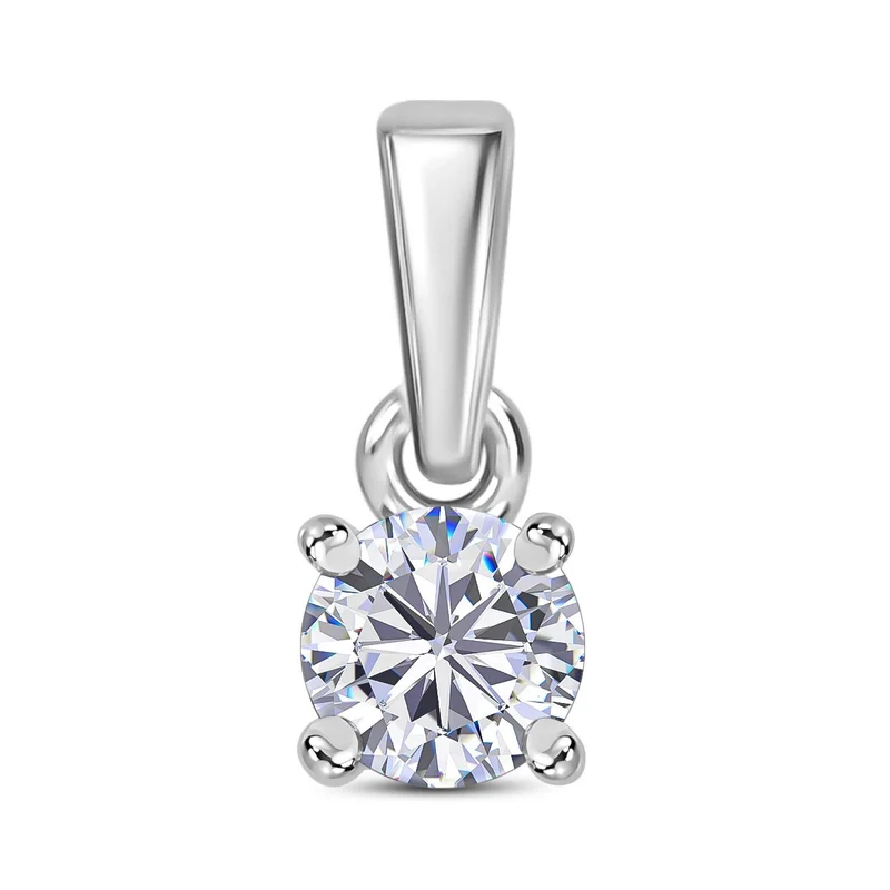 Moissanit Schmuckset 925 Silber rhodiniert (Größe 20) ca. 1,44 ct.