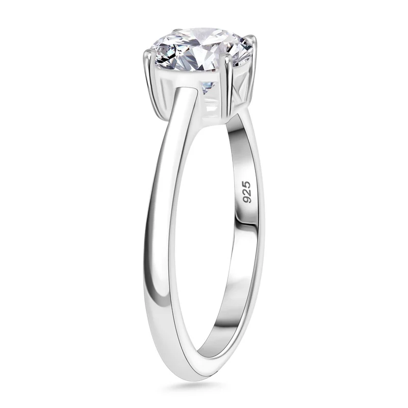 EINMALIGES ANGEBOT - 3er Set Moissanit Ring, Anhänger, und Ohrringe, 925 Silber ca. 3.80 ct