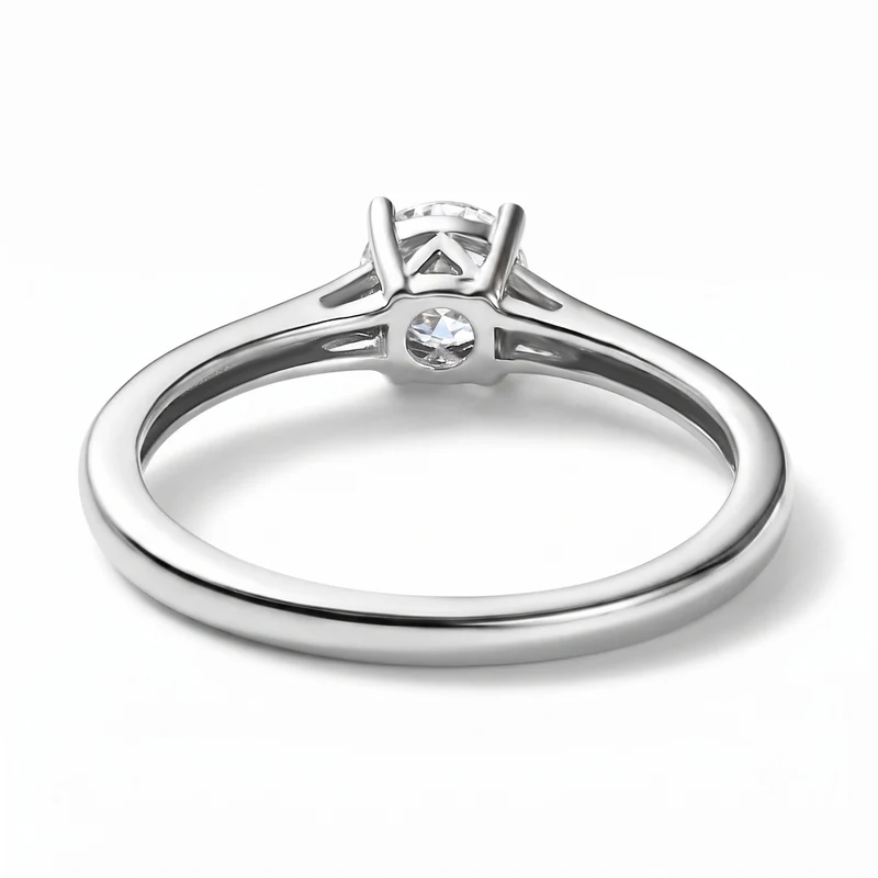Moissanit Solitär Schmuckset, 925 Silber platiniert - 1,77 ct.