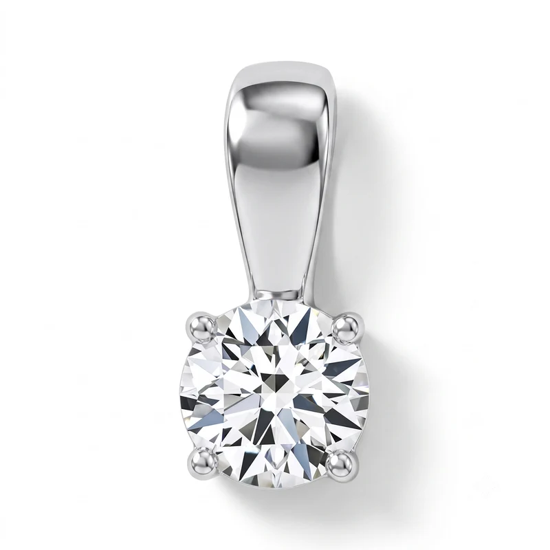 Moissanit Solitär Schmuckset, 925 Silber platiniert - 1,77 ct.
