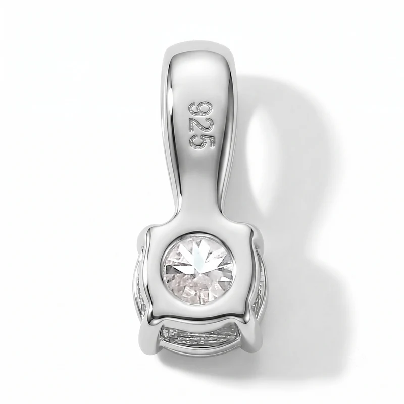 Moissanit Solitär Schmuckset, 925 Silber platiniert - 1,77 ct.