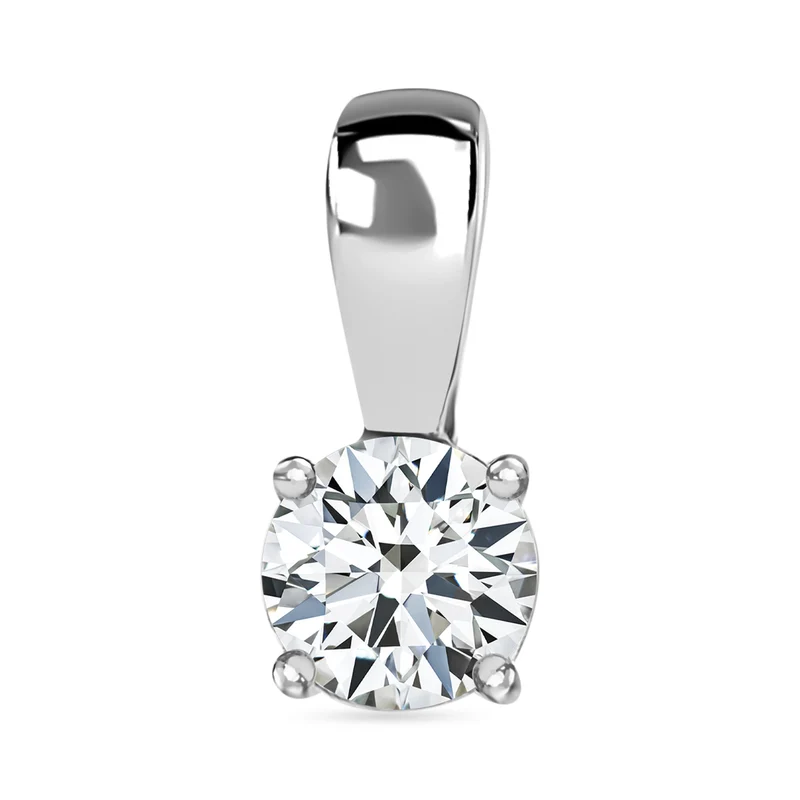 Moissanit Solitär Schmuckset, 925 Silber platiniert - 1,77 ct.