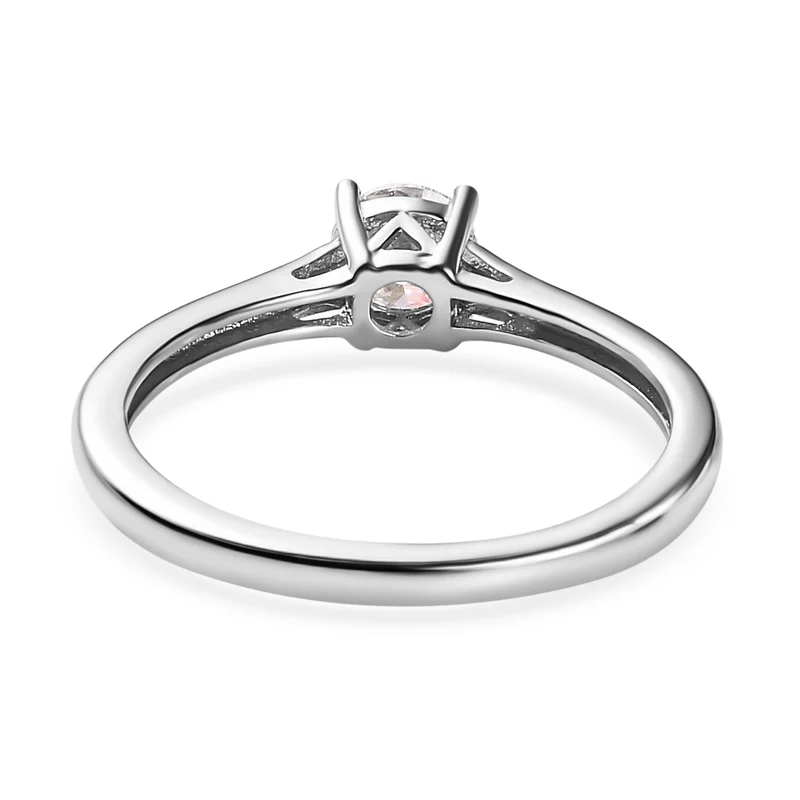 Moissanit Solitär Schmuckset, 925 Silber platiniert - 1,77 ct.