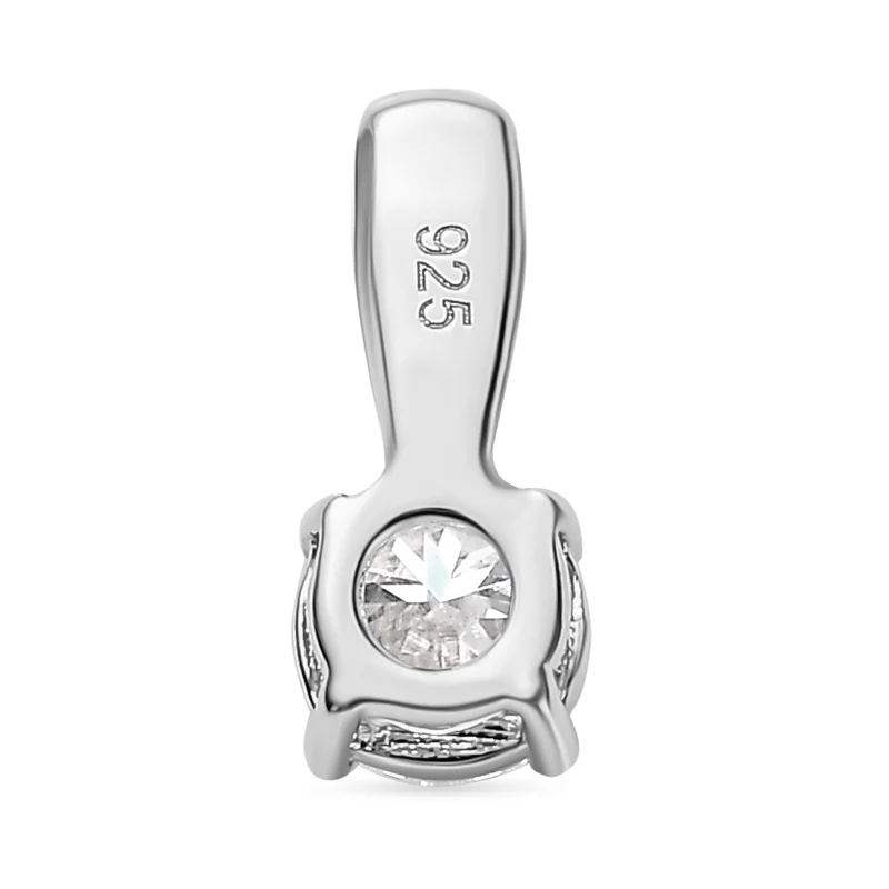 Moissanit Solitär Schmuckset, 925 Silber platiniert - 1,77 ct.